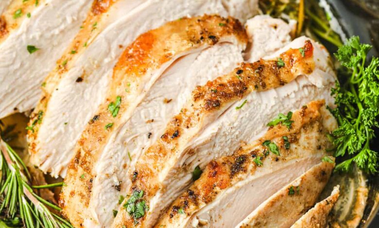 Crock Pot Turkey Breast (With a Herbed Butter Rub!)