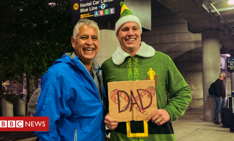 'Buddy the Elf' joke baffles dad in first meeting with son