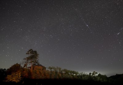 Some of the best views of the annual meteor shower were above Lijiang city in southwest China.