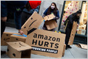 NLRB has issued a complaint against Amazon in November over firing of warehouse employee who discussed pay and other workplace issues with her coworkers (Caroline O'Donovan/BuzzFeed News)