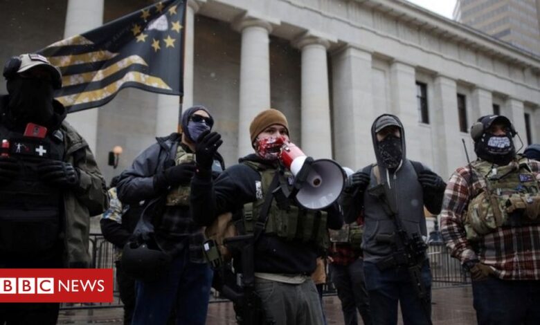 Biden inauguration: Fortified US statehouses see scattered protests