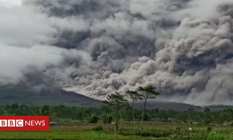 Mount Semeru: Erupting volcano spews ash above Indonesia's Java island