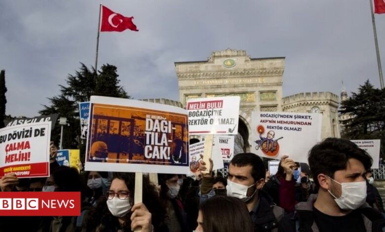 Turkey LGBT: Four students arrested over artwork