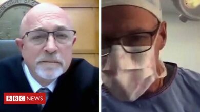Photo of Doctor joins Zoom court hearing while operating on patient