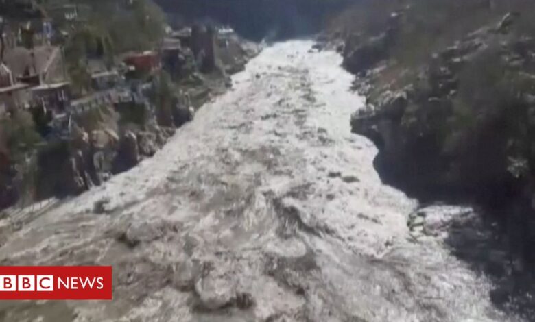 India floods: Scores missing after glacier smashes Uttarakhand dam