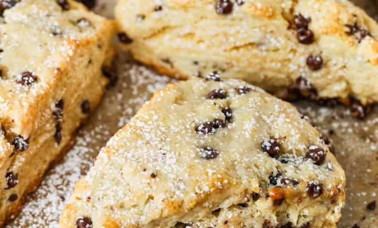 Mini Chocolate Chip Scones - Spend With Pennies