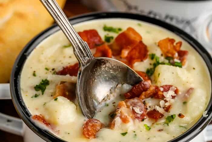 Creamy Potato Bacon Soup - Spend With Pennies