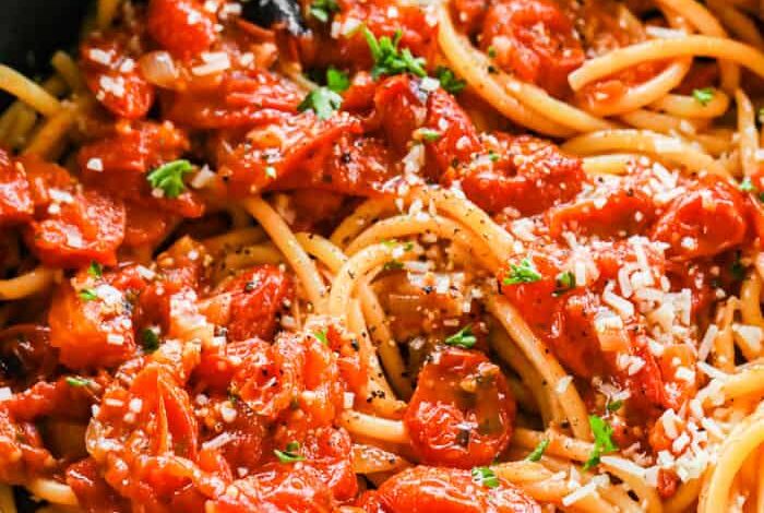 Homemade Roasted Tomato Sauce - Spend With Pennies