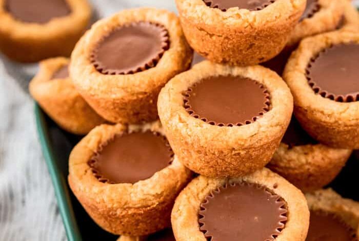 plate full of Peanut Butter Cookies Cups