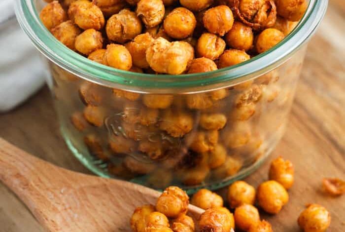 Spiced Air Fryer Chick Peas