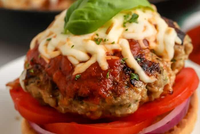 Chicken Parmesan Burgers - Spend With Pennies