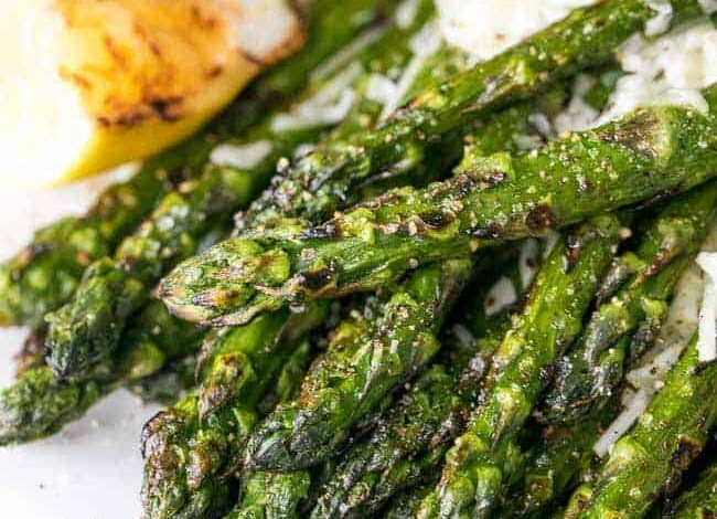 bbq asparagus with parmesan cheese