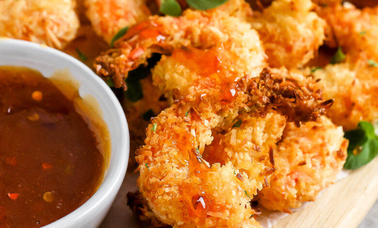 coconut shrimp with dip