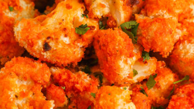 Photo of Oven Baked Buffalo Cauliflower Bites- Spend With Pennies