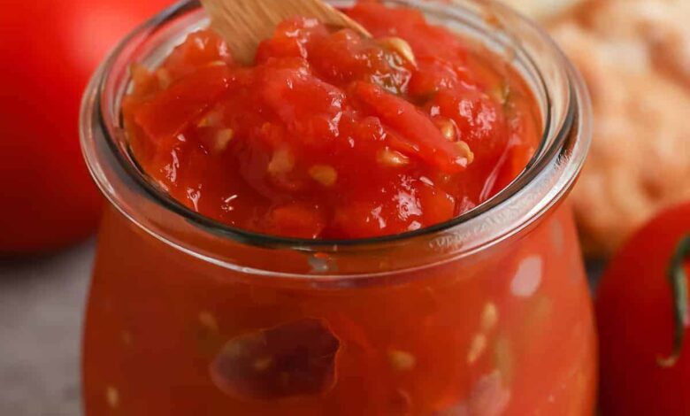 Tomato Jam in a jar