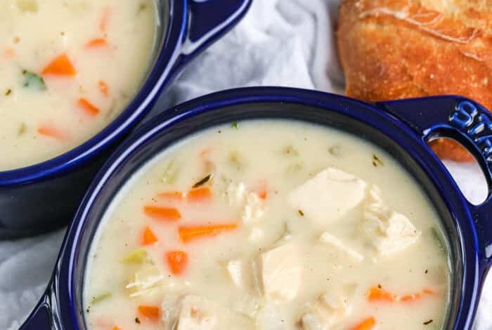 2 bowls of Cream of Chicken Soup