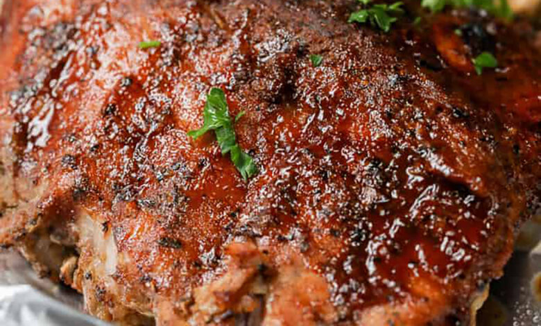 cooked Instant Pot Ribs in foil