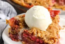 Photo of Rhubarb Crumble Pie – Spend With Pennies