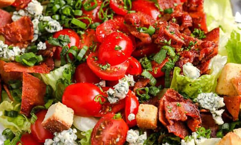 plated BLT Salad