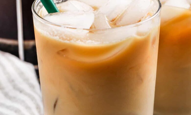 glasses of Vanilla Sweet Cream Cold Brew with straws