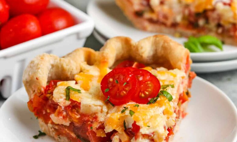 plated Tomato Pie