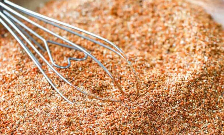 plate of Fajita Seasoning