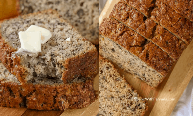 Easy Banana Bread Recipe - Spend With Pennies