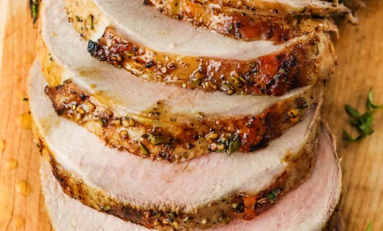 sliced Balsamic Pork Loin