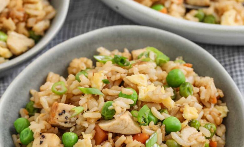 plated Easy Fried Rice Recipe